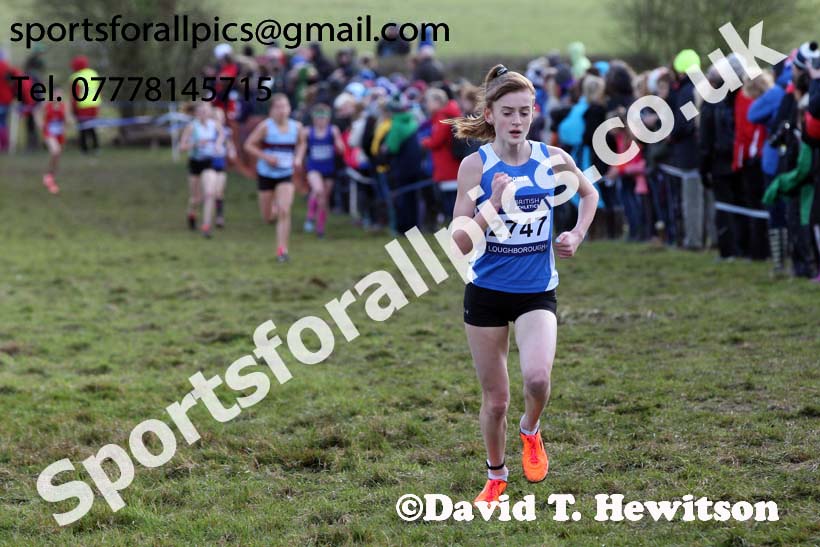 Girls under-13s 2019 British Athletics Inter Counties Cross Country, Prestwood Hall, Loughborough. Photo:  David T. Hewitson/Sports for All Pics